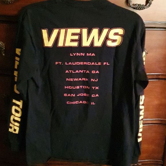 Men's Black Views Tour Tee sz M - Picture 4 of 4